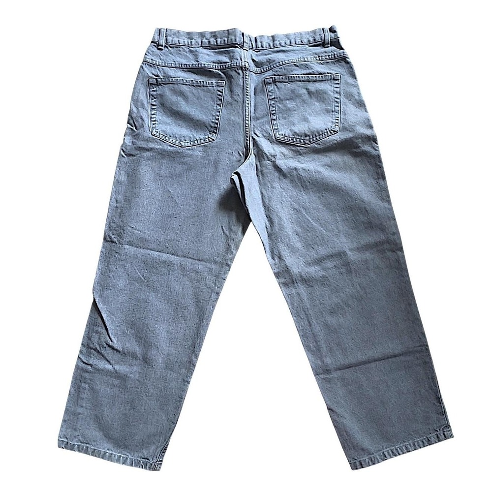 Mossimo Supply Co Mens Straight Leg Light Wash Blue Denim Jeans 38x30 Cotton - Picture 4 of 5